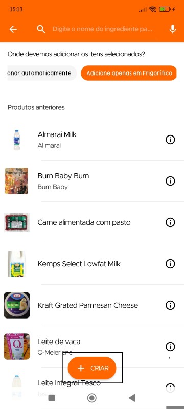 Create dish/leftover option in inventory
